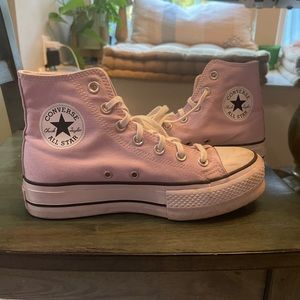 Platform converse purple size 7